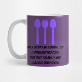 Spoons running low Mug